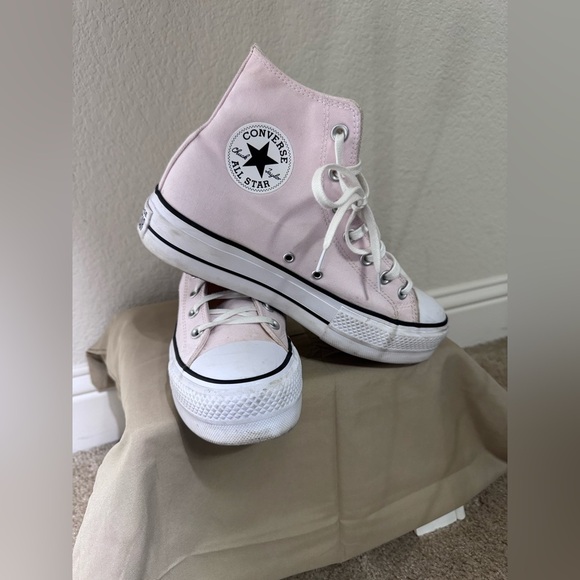 Converse Chuck Taylor All Star Hi Lift Platform Sneaker Sugar berry White Size 9 - Picture 1 of 11